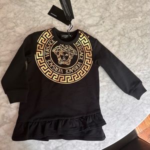 Versace Kids Medusa graphic print sweatshirt dress 18-24M